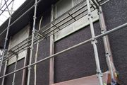 外壁・屋根塗装 鉾田市 モルタル壁・コロニアル屋根塗装工事(上塗り完了)