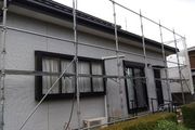 外壁塗装 牛久市 サイディング壁 塗装工事(足場設置~高圧洗浄)