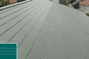 屋根塗装　鹿嶋市　コロニアル屋根・トタン屋根　塗装工事（上塗り）色NO.25
