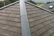 外壁・屋根塗装 茨城県東海村 サイディング壁 コロニアル屋根 塗装工事(高圧洗浄後)