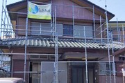 外壁塗装 ひたちなか市 サイディング壁 塗装工事(仮設足場設置)