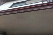 外壁塗装・屋根塗装　茨城県つくば市　モルタル壁と瓦屋根の塗装工事（施工前）