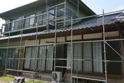 外壁塗装 鹿嶋市 サイディングボード壁 塗装工事(仮設足場設置)色SC-22