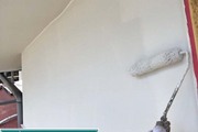外壁塗装 常陸大宮市 モルタル壁・トタン壁 塗装工事(塗装作業)色ND-501