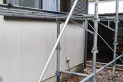 外壁塗装 城里町 サイディングボード壁 塗装工事(足場設置)色ND501