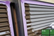 外壁塗装　城里町　サイディングボード壁　塗装工事（塗装作業）色ND-501
