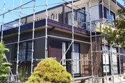 外壁・屋根塗装 潮来市 デザインサイディング壁・コロニアル屋根 塗装工事(上塗り・外壁張替完了)