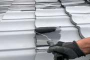 屋根塗装　大田原市　金属製屋根塗装（上塗り～完工）　