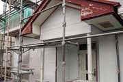 外壁屋根塗装　常陸太田市サイディングボード壁塗装（下塗り）