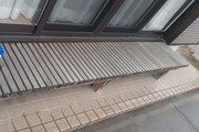 外壁塗装小山市サイディングボード(金属製)壁塗装(施工前)