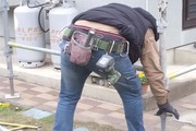 外壁屋根塗装　常陸大宮市モルタル壁塗装（足場） 