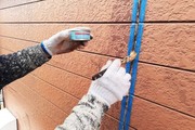 外壁塗装　かすみがうら市サイディングボード壁（下地調整）