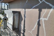 外壁塗装　つくばみらい市モルタル壁塗装（下地調整）