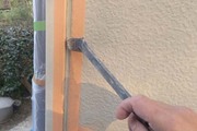 外壁塗装　鹿嶋市サイディングボード壁塗装（足場、下地調整） 