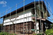 屋根塗装　矢祭町トタン壁塗装（施工前）