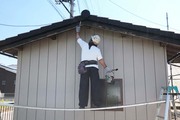 外壁塗装　東海村　モルタル壁塗装（付帯設備）