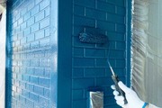 外壁塗装　結城市　サイディングボード壁塗装（塗り）