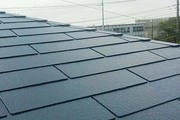 屋根塗装　水戸市　スレート屋根塗装（中塗り～完工）