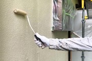 外壁・付帯設備塗装　那珂川町　モルタル壁（塗り）
