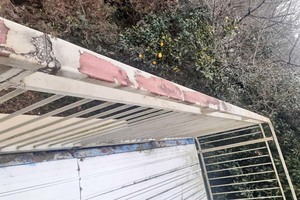 外壁屋根塗装　茨城町サイディングボード壁（施工前）