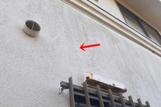 外壁屋根塗装 鹿嶋市 モルタル壁塗装(施工前)
