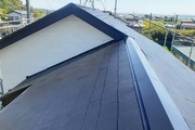 屋根塗装　稲敷市スレート屋根塗装（完工）