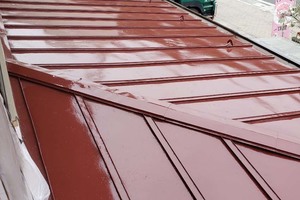 屋根塗装（外壁張り替え）　塙町トタン屋根塗装（屋根塗り）