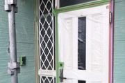 外壁屋根塗装　筑西市　サイディングボード壁塗装（養生）