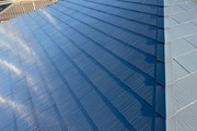 外壁屋根塗装　大田原市サイディングボード壁（屋根の塗り）