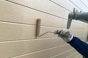 外壁塗装　日立市サイディングボード壁塗装（塗り）