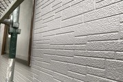 外壁屋根塗装　水戸市　サイディングボード壁塗装（壁の塗り）