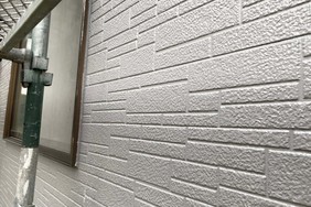 外壁屋根塗装 水戸市 サイディングボード壁塗装(壁の塗り)