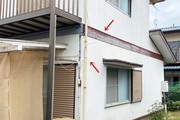 外壁屋根塗装　水戸市サイディングボード（施工前）