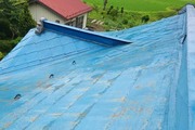 屋根塗装　棚倉町　トタン屋根塗装（洗浄）