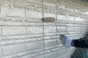 外壁塗装　八千代町サイディングボード壁塗装（塗り）