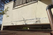 外壁屋根塗装　日立市モルタル壁塗装（施工前）