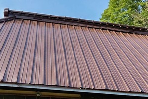 屋根塗装　茂木町　トタン屋根塗装（完工）