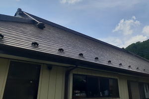  外壁塗装　常陸太田　トタン屋根塗装（施工前）
