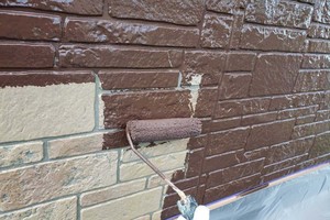 外壁塗装　東海村　サイディングボード壁塗装（壁の塗り）