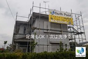 屋根塗装　茨城県　筑西市（施工前、足場）