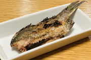炭火で焼く黒鯛!