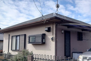 外壁塗装 鹿嶋市 スレート屋根塗装(施工前)