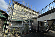 外壁塗装 結城市 サイディング壁塗装(足場)