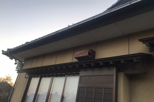 外壁塗装　茨城県北茨城市　モルタル壁塗装(施工前)