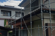 外壁塗装　栃木県茂木町　サイディング壁塗装(足場)