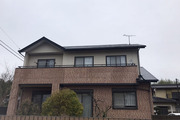 外壁・屋根塗装 茨城県那珂市 サイディング・スレート(施工前)