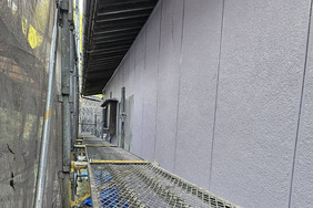 外壁塗装　福島県矢祭町　サイディング壁塗装(塗り)