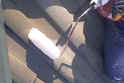 外壁塗装　茨城県潮来市　サイディング壁スレート屋根塗装(塗り)