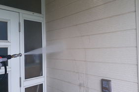 外壁・屋根塗装　茨城県水戸市　サイディング・スレート(洗浄)