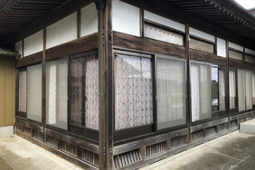 外壁塗装　茨城県行方市　モルタル壁塗装(施工前)